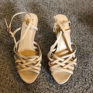 Cream Strappy Vero Cuoio Heels